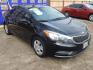 2015 BLACK Kia Forte LX (KNAFK4A64F5) with an 1.8L L4 DOHC 16V engine, located at 16710 Clay Rd., Houston, TX, 77084, (281) 859-7900, 0.000000, 0.000000 - Low Donw. Low Payments. - Photo#3