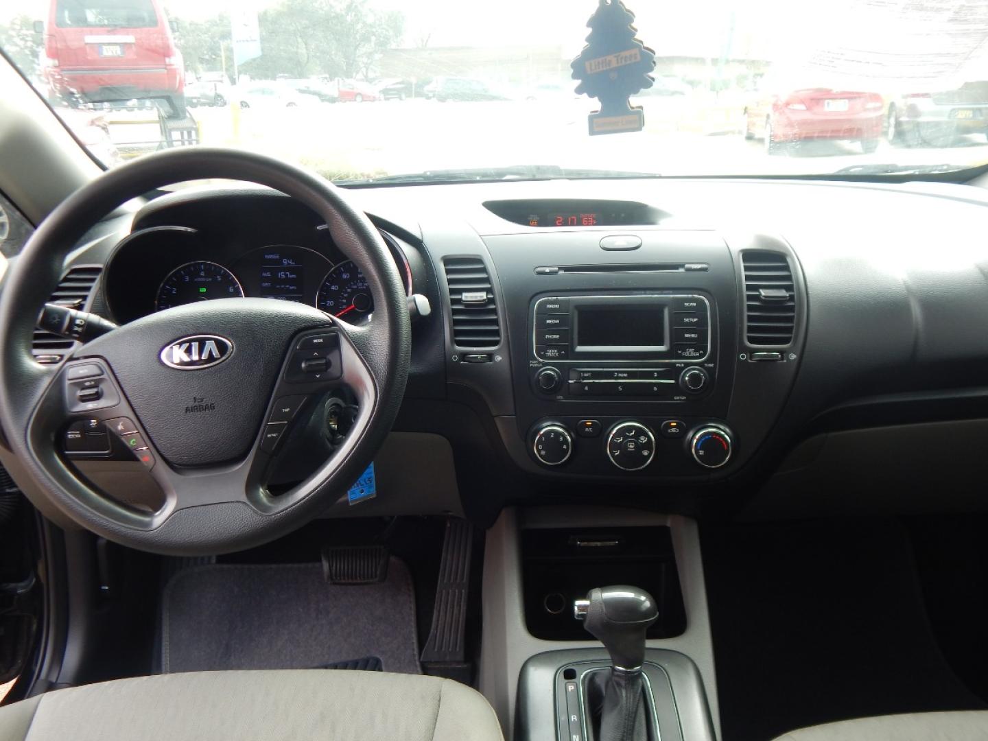 2015 BLACK Kia Forte LX (KNAFK4A64F5) with an 1.8L L4 DOHC 16V engine, located at 16710 Clay Rd., Houston, TX, 77084, (281) 859-7900, 0.000000, 0.000000 - Low Donw. Low Payments. - Photo#8