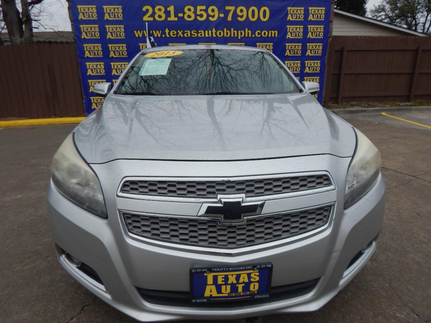 2013 SILVER Chevrolet Malibu LTZ (1G11J5SX3DF) with an 2.0L L4 DOHC 16V engine, 6-Speed Automatic transmission, located at 16710 Clay Rd., Houston, TX, 77084, (281) 859-7900, 0.000000, 0.000000 - Low Donw. Low Payments. - Photo#2