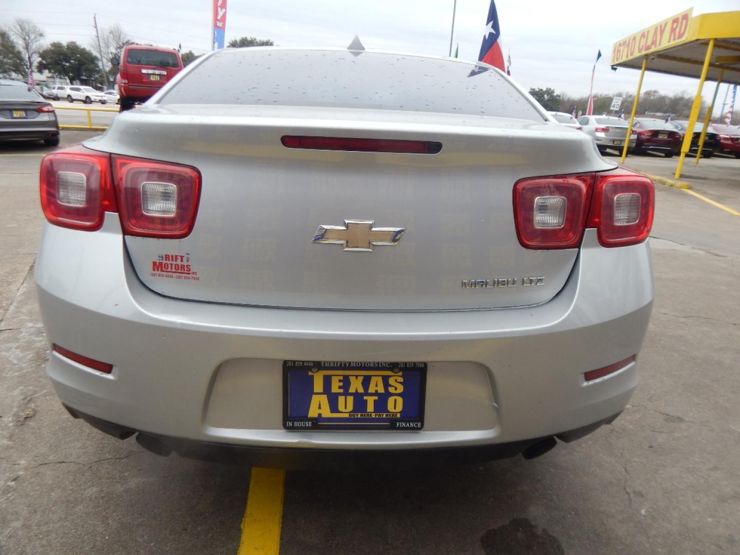 2013 SILVER Chevrolet Malibu LTZ (1G11J5SX3DF) with an 2.0L L4 DOHC 16V engine, 6-Speed Automatic transmission, located at 16710 Clay Rd., Houston, TX, 77084, (281) 859-7900, 0.000000, 0.000000 - Low Donw. Low Payments. - Photo#5