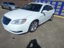 2013 WHITE Chrysler 200 Touring (1C3CCBBG6DN) with an 3.6L V6 DOHC 24V FFV engine, 6-Speed Automatic transmission, located at 16710 Clay Rd., Houston, TX, 77084, (281) 859-7900, 0.000000, 0.000000 - Low Donw. Low Payments. - Photo#1