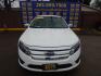 2012 WHITE Ford Fusion SE (3FAHP0HA5CR) with an 2.5L L4 DOHC 16V engine, located at 16710 Clay Rd., Houston, TX, 77084, (281) 859-7900, 0.000000, 0.000000 - Low Donw. Low Payments. - Photo#1