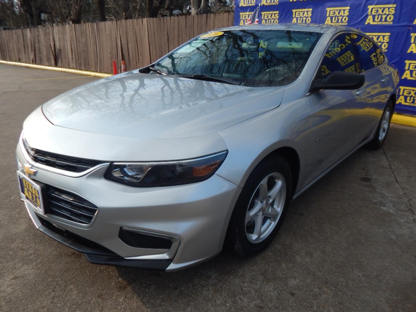 2016 SILVER Chevrolet Malibu LS (1G1ZB5ST2GF) with an 1.5L L4 DOHC 16V engine, 6A transmission, located at 16710 Clay Rd., Houston, TX, 77084, (281) 859-7900, 0.000000, 0.000000 - Low Down. Low Payments. - Photo#2