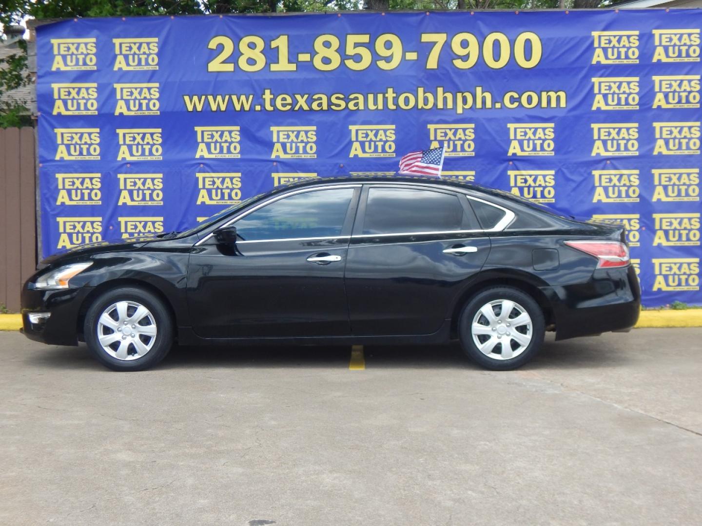 2015 BLACK Nissan Altima 2.5 S (1N4AL3AP0FC) with an 2.5L L4 DOHC 16V engine, Continuously Variable Transmission transmission, located at 16710 Clay Rd., Houston, TX, 77084, (281) 859-7900, 0.000000, 0.000000 - Low Down. Low Payments. - Photo#0