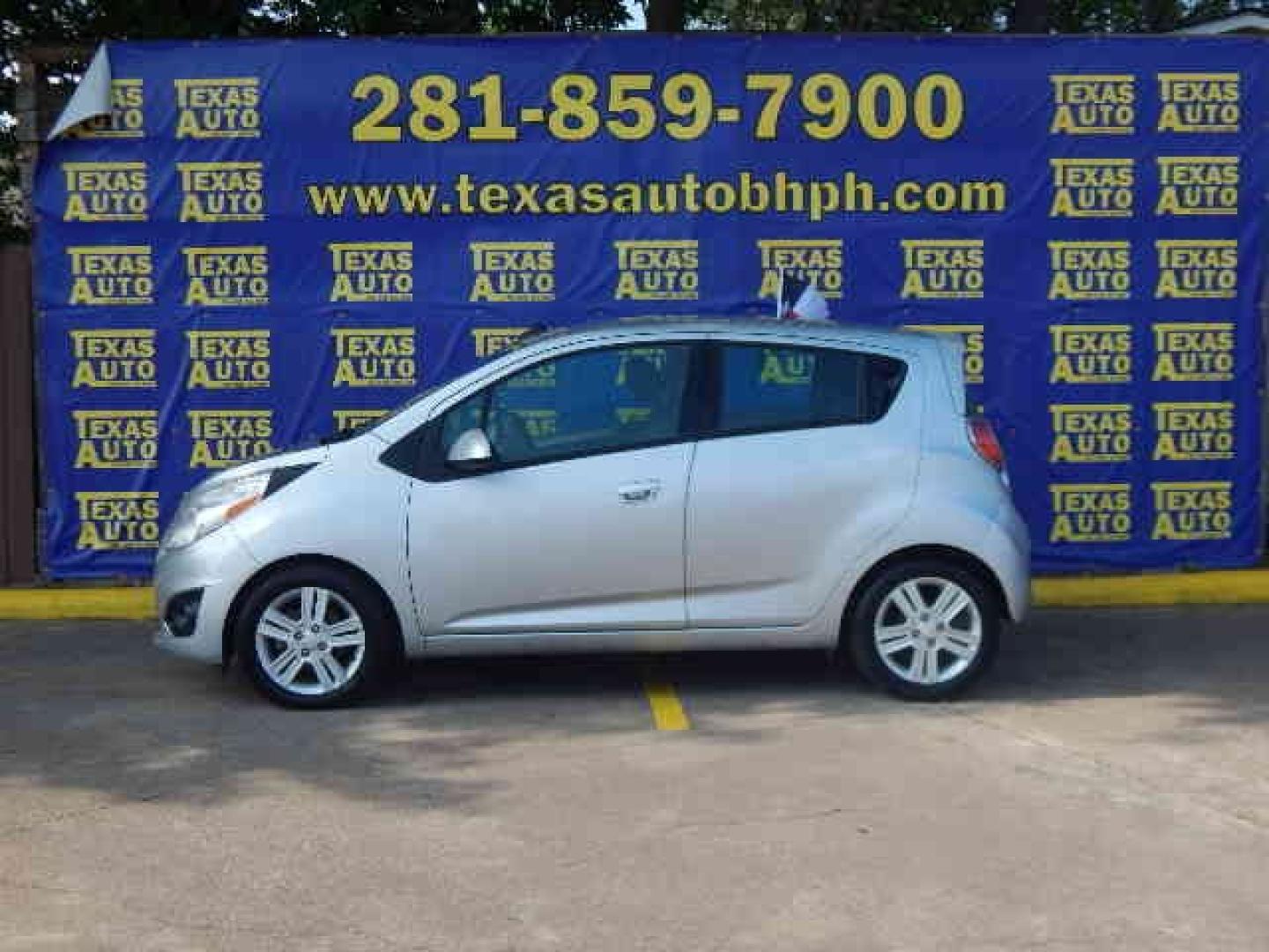 2014 GRAY Chevrolet Spark LS Auto (KL8CB6S94EC) with an 1.2L L4 16V DOHC engine, Continuously Variable Transmission transmission, located at 16710 Clay Rd., Houston, TX, 77084, (281) 859-7900, 0.000000, 0.000000 - Low Down. Low Payments. - Photo#0