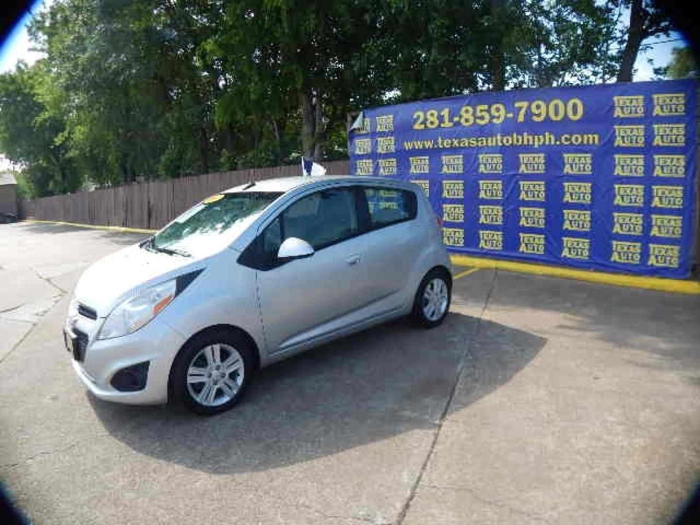 2014 GRAY Chevrolet Spark LS Auto (KL8CB6S94EC) with an 1.2L L4 16V DOHC engine, Continuously Variable Transmission transmission, located at 16710 Clay Rd., Houston, TX, 77084, (281) 859-7900, 0.000000, 0.000000 - Low Down. Low Payments. - Photo#2