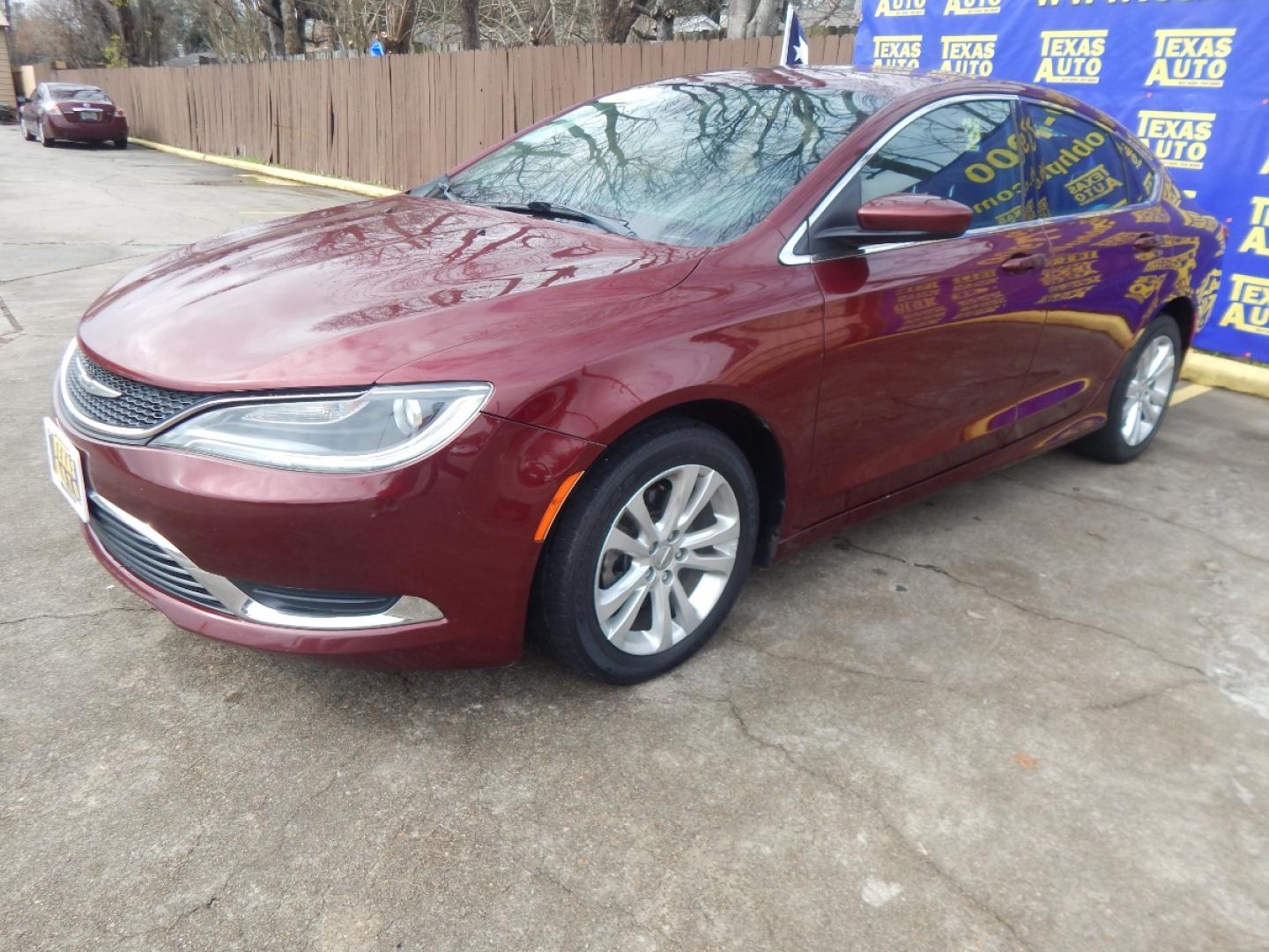 2016 RED CHRYSLER 200 Limited (1C3CCCAB2GN) with an 2.4L L4 DOHC 16V engine, 9-SPEED AUTOMATIC transmission, located at 16710 Clay Rd., Houston, TX, 77084, (281) 859-7900, 0.000000, 0.000000 - Low Donw. Low Payments. - Photo#1