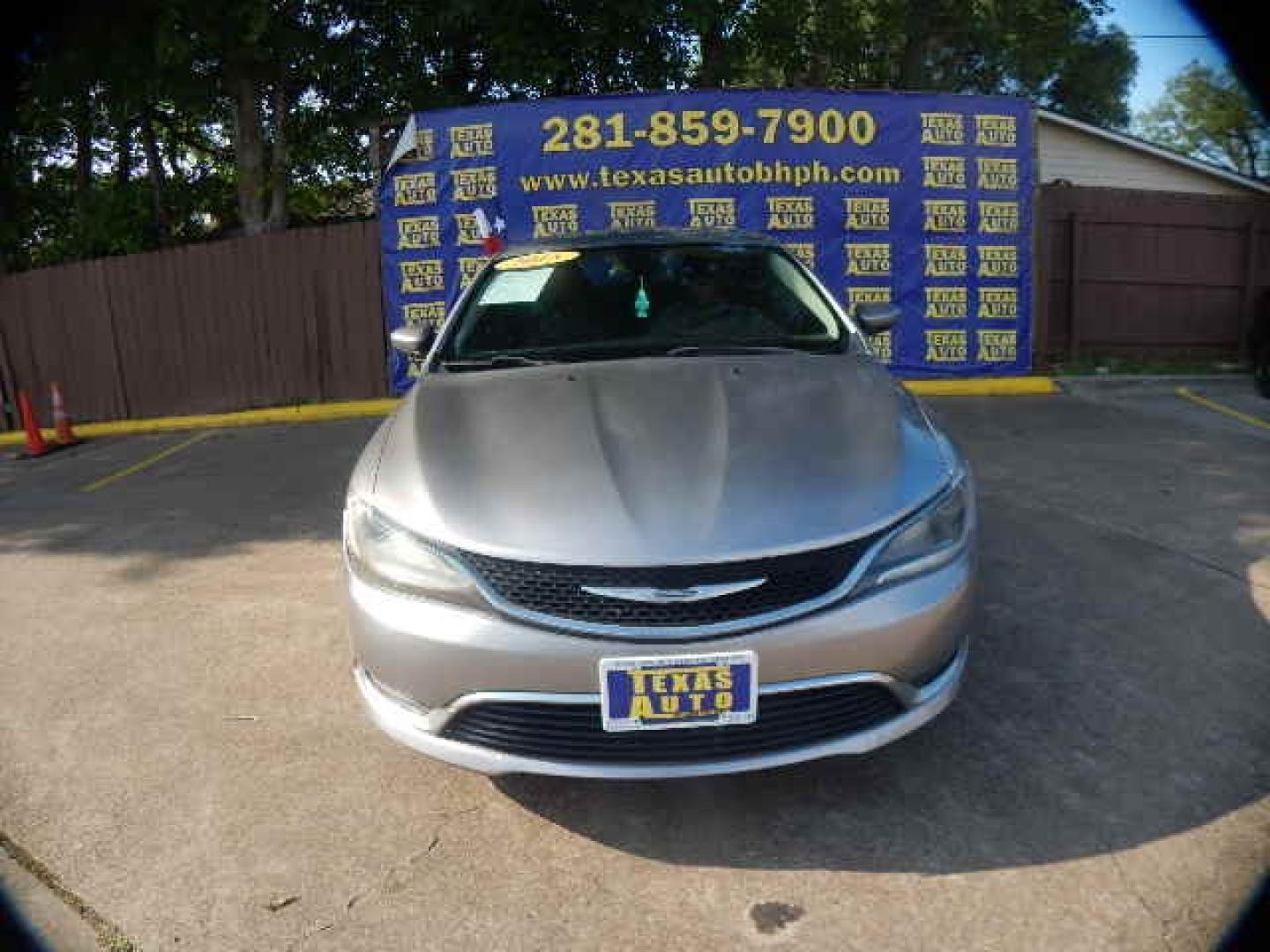 2015 GRAY Chrysler 200 C (1C3CCCCB4FN) with an 2.4L L4 DOHC 16V engine, 9-Speed Automatic transmission, located at 16710 Clay Rd., Houston, TX, 77084, (281) 859-7900, 0.000000, 0.000000 - Low Down. Low Payments. - Photo#1