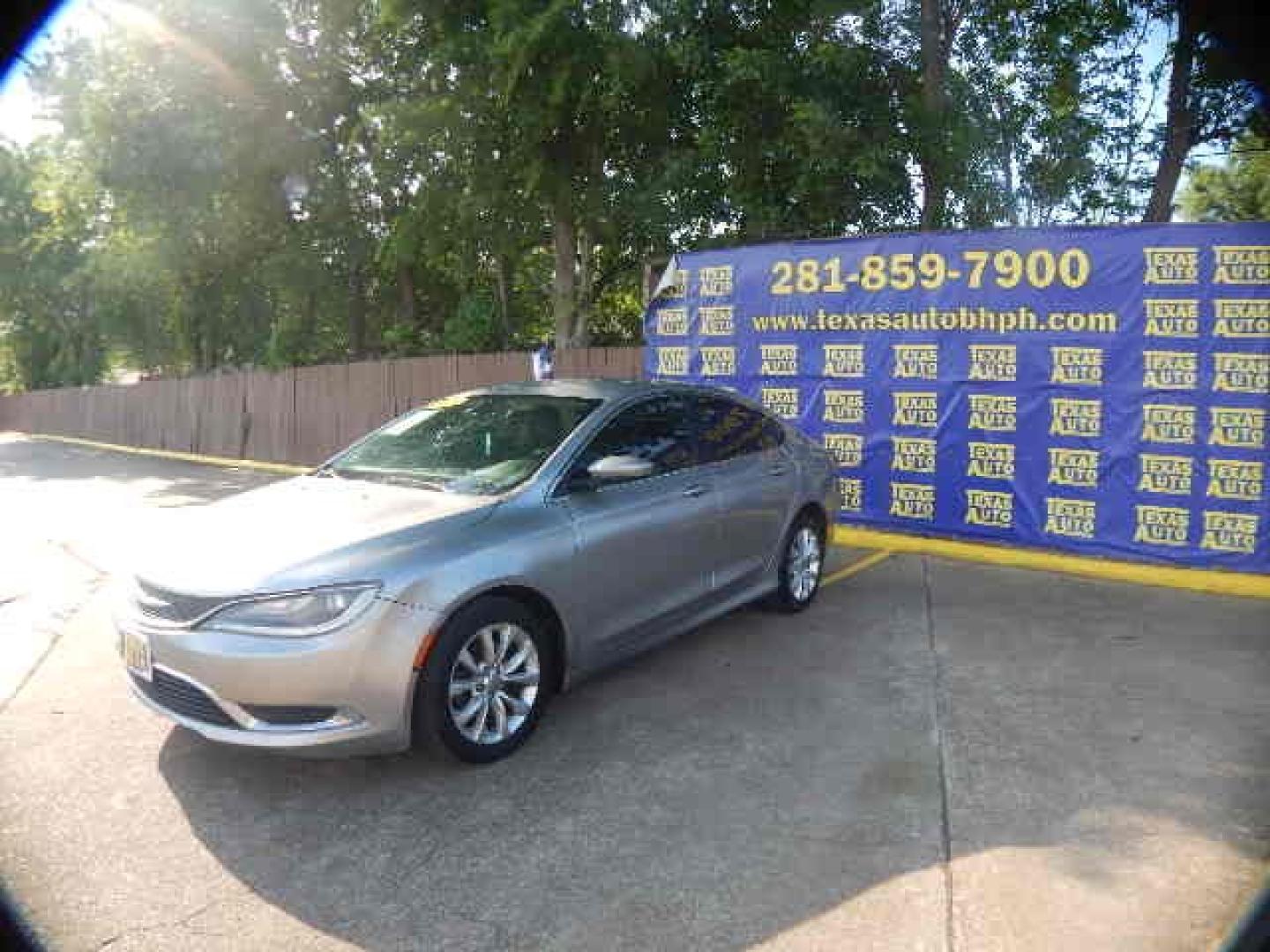 2015 GRAY Chrysler 200 C (1C3CCCCB4FN) with an 2.4L L4 DOHC 16V engine, 9-Speed Automatic transmission, located at 16710 Clay Rd., Houston, TX, 77084, (281) 859-7900, 0.000000, 0.000000 - Low Down. Low Payments. - Photo#2