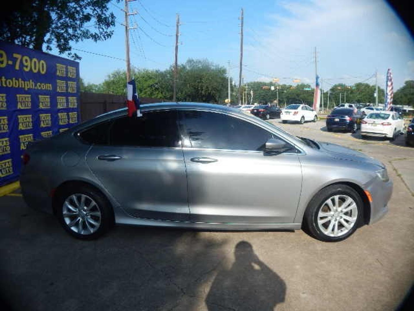 2015 GRAY Chrysler 200 C (1C3CCCCB4FN) with an 2.4L L4 DOHC 16V engine, 9-Speed Automatic transmission, located at 16710 Clay Rd., Houston, TX, 77084, (281) 859-7900, 0.000000, 0.000000 - Low Down. Low Payments. - Photo#4