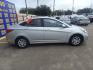 2013 SILVER HYUNDAI ACCENT GLS 4-Door (KMHCT4AE8DU) with an 1.6L L4 DOHC 16V engine, AUTOMATIC transmission, located at 16710 Clay Rd., Houston, TX, 77084, (281) 859-7900, 0.000000, 0.000000 - Low Donw. Low Payments. - Photo#4