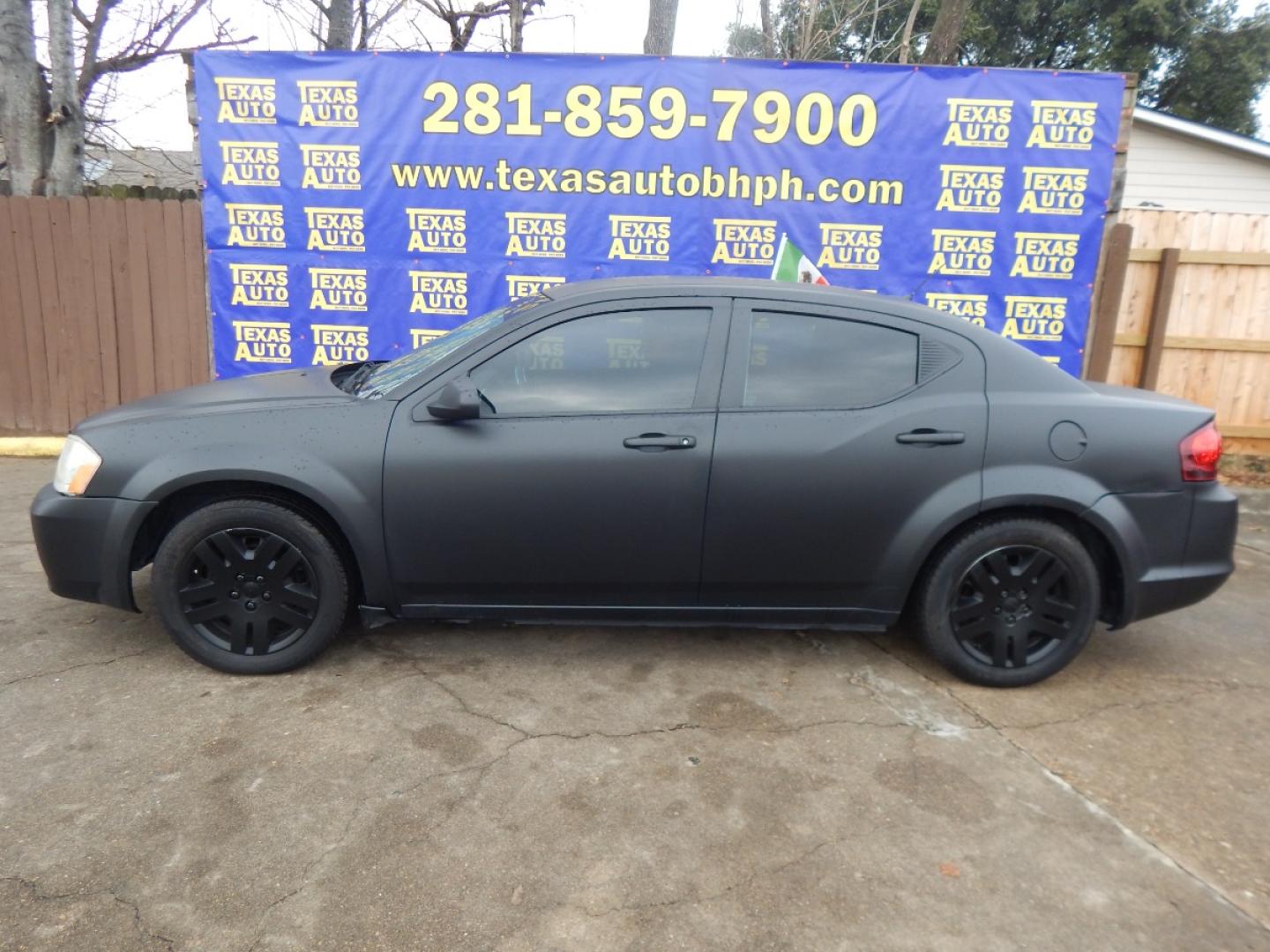 2014 BLACK DODGE AVENGER SE (1C3CDZAB9EN) with an 2.4L L4 DOHC 16V engine, 4-SPEED AUTOMATIC transmission, located at 16710 Clay Rd., Houston, TX, 77084, (281) 859-7900, 0.000000, 0.000000 - Low Donw. Low Payments. - Photo#0